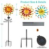 Solar Wind Spinners for Yard and Garden - 60.3 Inch