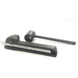 Parting Cut Off Tool Holder (Wide 13.95 mm) w/Blade Size 1/16" x 5/16" x 3-1/2" Inches (with No Extra Blade)