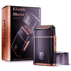 Foil Shavers High Speed Double Floating Blades Electric Razor, with LED Display Speed Electric Shaver IPX6 Waterproof Dry/Wet