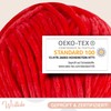 Wollidu Gina Chenille Yarn for Knitting and Crocheting, 1 x