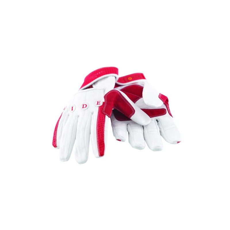 Knog Ride Hard Glove Goatskin Mitt - White/Red, Small