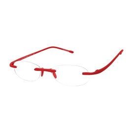 Scojo New York Gels Original Blue Light Reading Glasses | 1.5x RED RUBBER COATED | Readers for Men & Women | Stylish, Scratch-Resistant Lenses
