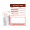 PRINTINO® 10 Appointment Pads, 50 Appointment Notes, Red, DIN A7,