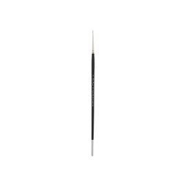 Creative Mark Pro Stroke Premium White Chungking Hog Bristle Artist Paint Brush - Round # 3 - Natural Bristle Brush w/Great Control Suitable for Oils, Watercolors, Acrylics, Alkyds, Caseins