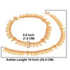 Efulgenz Gold Tone Indian Jewelry for Women Dubai Style Anklet