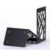 2 Pairs Tree Design Book End Iron Retro Black Decorative
