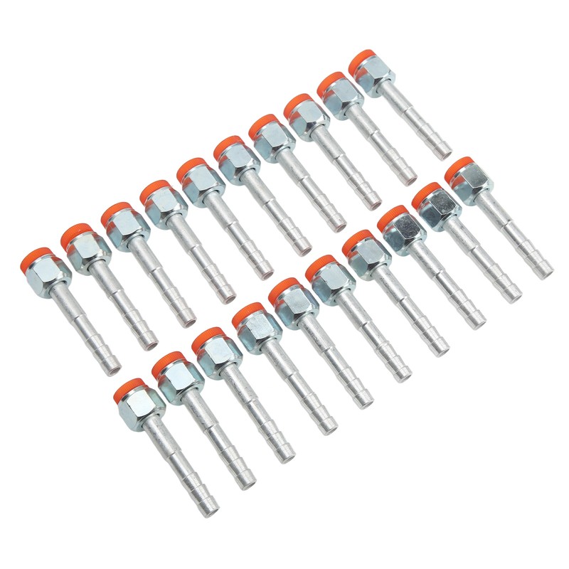 20PCS Air Conditioning Hose Barb Fitting Straight Aluminum High Strength