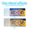 TSUGAMI Car License Plate Covers, 2PCS Vehicles License Frame Shield
