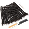 DAIXI Handmade Interlocking Locs Real Human Hair Permanent Loc Extensions