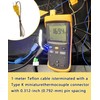GIBACAD 80PK-1 K-Type Temperature Bead Probe Compatible with Fluke Multimeter,-40
