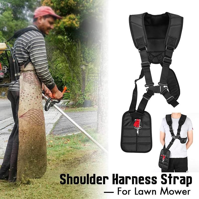 AIMALL Universal Double Shoulder Strap Harness for Brushcutter, Whipper Snipper,