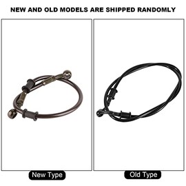 50cm - 120cm Motorcycle Oil Hose,Braided Steel Brake Clutch Line Pipe Colorful(500mm-Black).-for Motorbike 500mm Front Brake Pipes