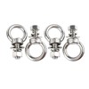 VAMUOEFL M6 Stainless Steel Eye Bolts with Nuts 4 Pack,
