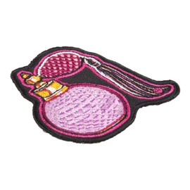 PatchStop Perfume Bottle Pink Iron On Patches for Clothing Jeans - 2.5x2.5in Small DIY Sew On Patch for Jackets Bags - Embroidered Decorative Fun Ladies Patches