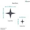 Stickerscape Star Wall Stickers (Mixed - 1 Sheet - Yellow)