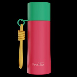 Fressko Kids REMIX Ceramic Lined Bottle 420ml, Crush Red