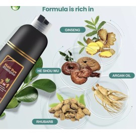 MEIDU 500ML Black Hair Shampo Instant Color MEIDU Hair Dye Color Shampoo DYE - Dark Brown