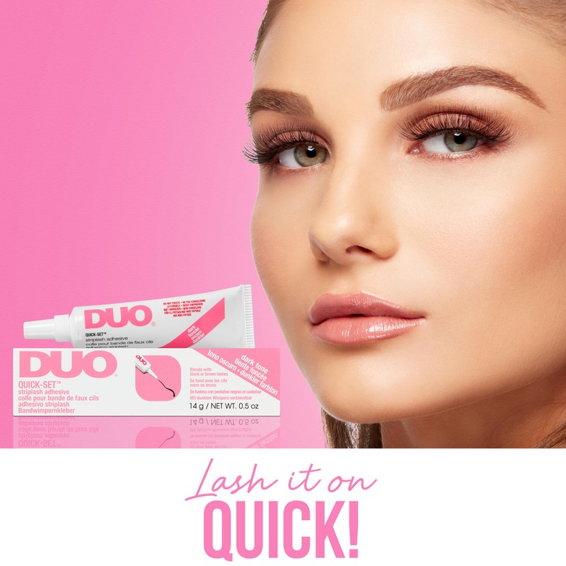 DUO Quick-Set Strong Hold Eyelash Lash Glue - Dark Tone,
