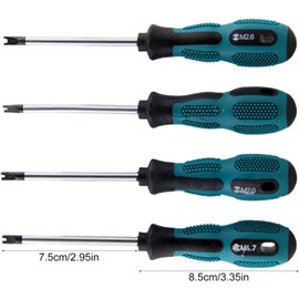 JOZMMZEOOA 4-Piece U Screwdriver Set U1.7/2.0/2.3/2.6.75 mm Precision Screw Drivers Set Multifunctional Magnetic Chrome Vanadium Steel Hand Screw Drivers Anti-Slip Repair Tool