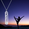 BEKECH Dance Necklace Script Dance Pendant Necklace Girl Dancing Jewelry