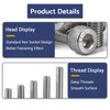 BACSHBY 10 pcs M5 x 50 mm Allen Socket Head