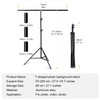 Meking 5x6.5ft Adjustable T-Shaped Backdrop Stand with Carry Bag and