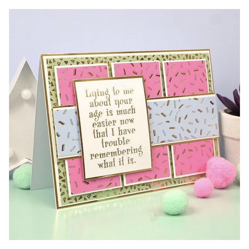 Hunkydory Humour - Imperfect Verses - Foiled Paper Pad -
