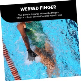 Outanaya Gloves for Pool Exercise Swim Gloves Warmth Comfortable Fit Anti-slip for Water Fitness Classes