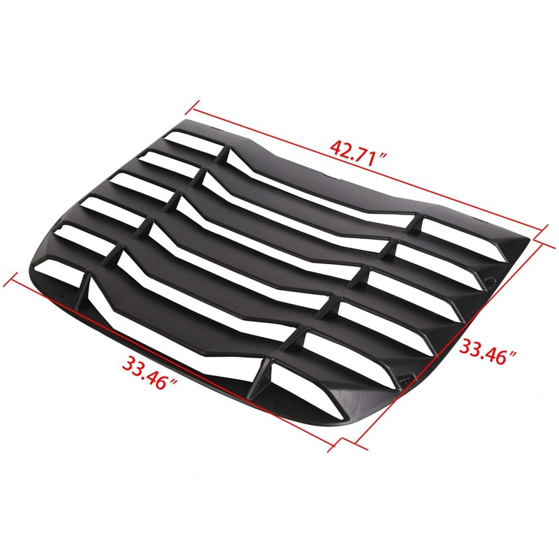 Kojem Rear Window Louver Compatible with 2009-2020 Nissan 370Z Coupe