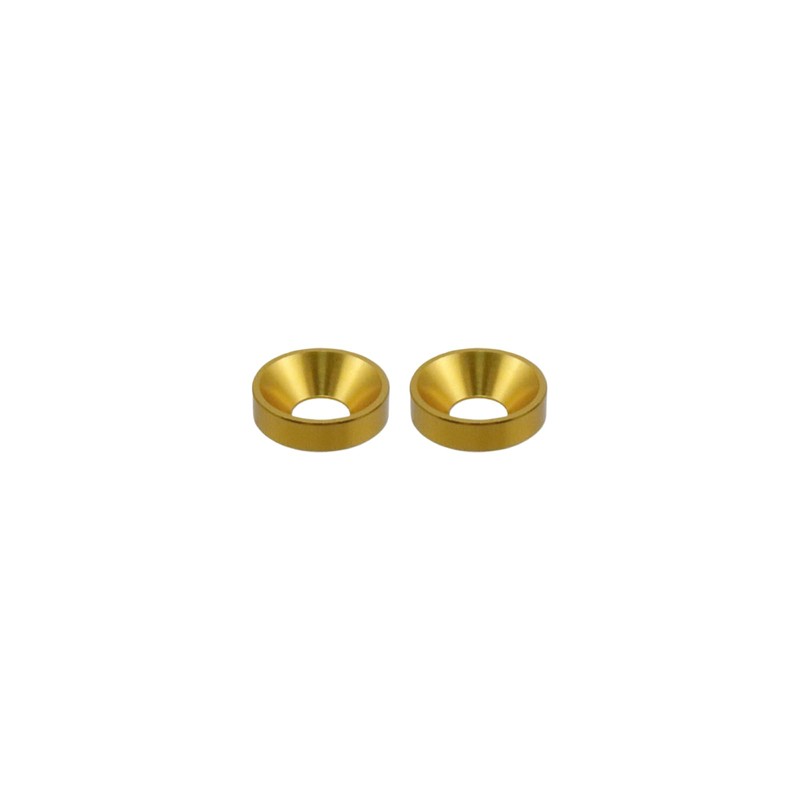 Dahszhi M5 20Pcs Finishing Countersunk Washers, Anodized Aluminum Alloy, Head