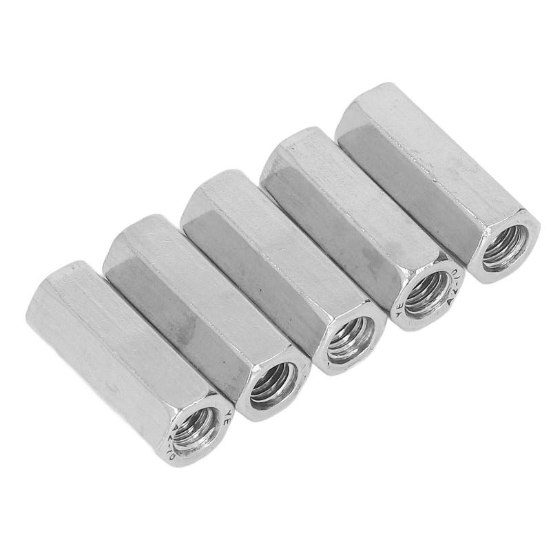 10Pcs Coupling Nut Hex 304 Stainless Steel Rod Connector Nut