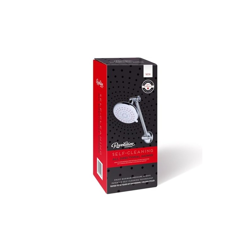 Revolution Showers Wels 3 Star 9.0L/min All Directional Self-Cleaning Shower