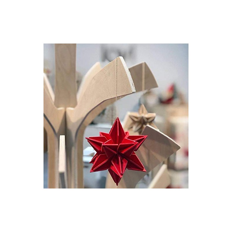 Lovi 2022 Star Ornament Card, 2.8 inches (7 cm), NT,