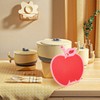 SHERCHPRY Red Apple Serving Board, Fruit- shaped Cutting Board with