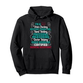 Certified Medical Assistant - Vital Checking Nurse Life CMA Pullover Hoodie