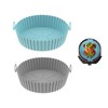 2PCS Silicona para Freidora de Aire,Air Fryer Silicon,Bandeja para Hornear