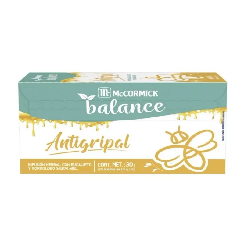McCormick Te de Eucalipto gordolobo y zacate limon 20 tea