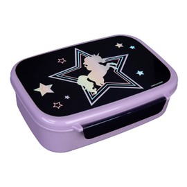 Scooli Dreamland Plastic Lunch Box with Insert and Locking Clip, Lunch Box Gift for Children