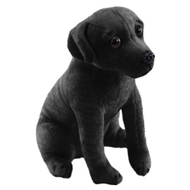 Wild Republic Rescue Dog, Black Labrador, Stuffed Animal, with Sound, 5.5 inches, Gift for Kids, Plush Toy, Fill is Spun Recycled Water Bottles