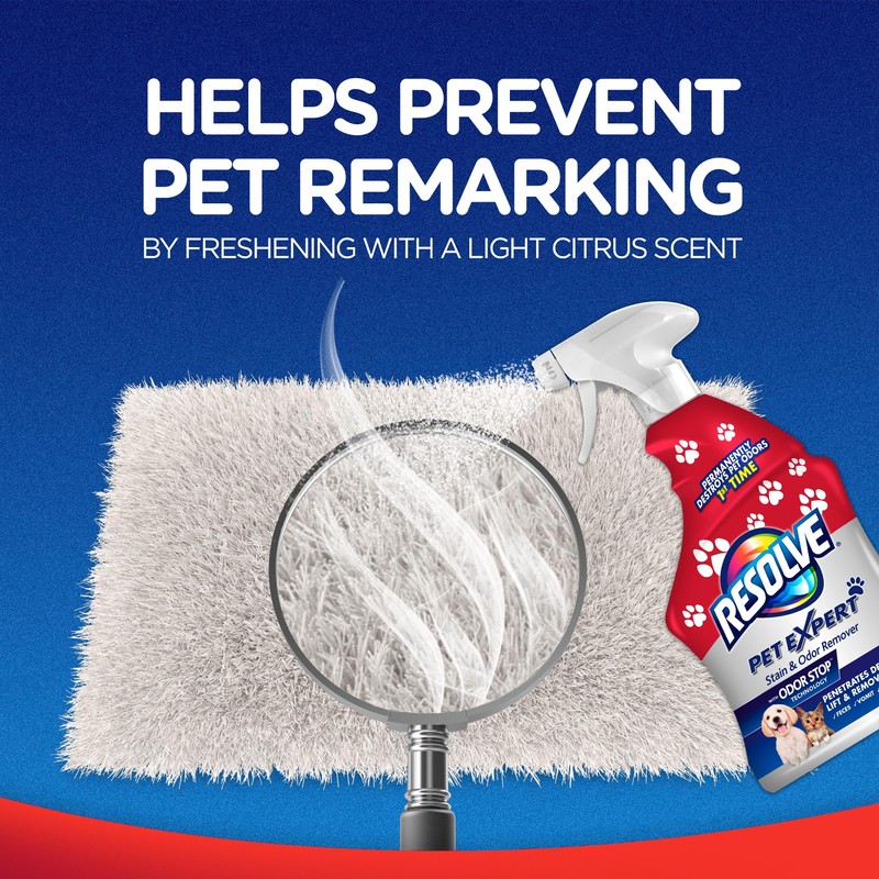Resolve Pet Expert Stain and Odor Remover, Carpet Cleaner, Pet