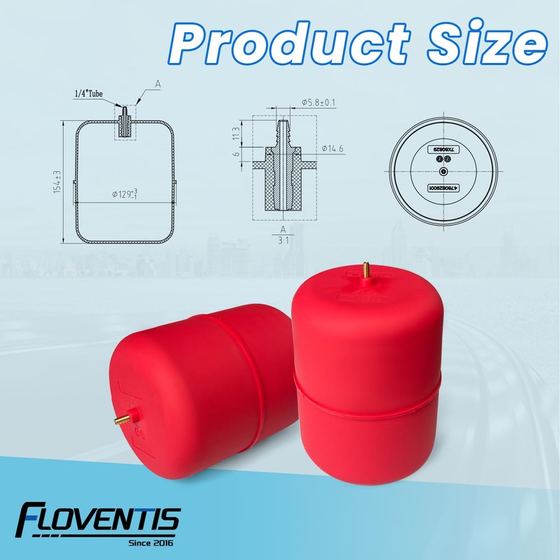 FLOVENTIS 2Pcs Air Suspension Kit for 2018-2024 Jeep Wrangler JL