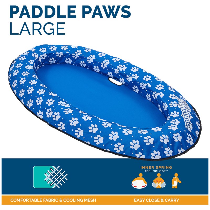 SwimWays Paddle Paws Spring Float Dog Raft, Large (65 lbs.