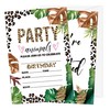 Gsauto Leopard Print Birthday Invitations, 20 Vibrant Animal Print Cards
