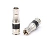 Coaxial Cable Compression Fitting - 4 Pack - for RG11 Coax Cable - with Weather Seal O Ring and Water Tight Grip