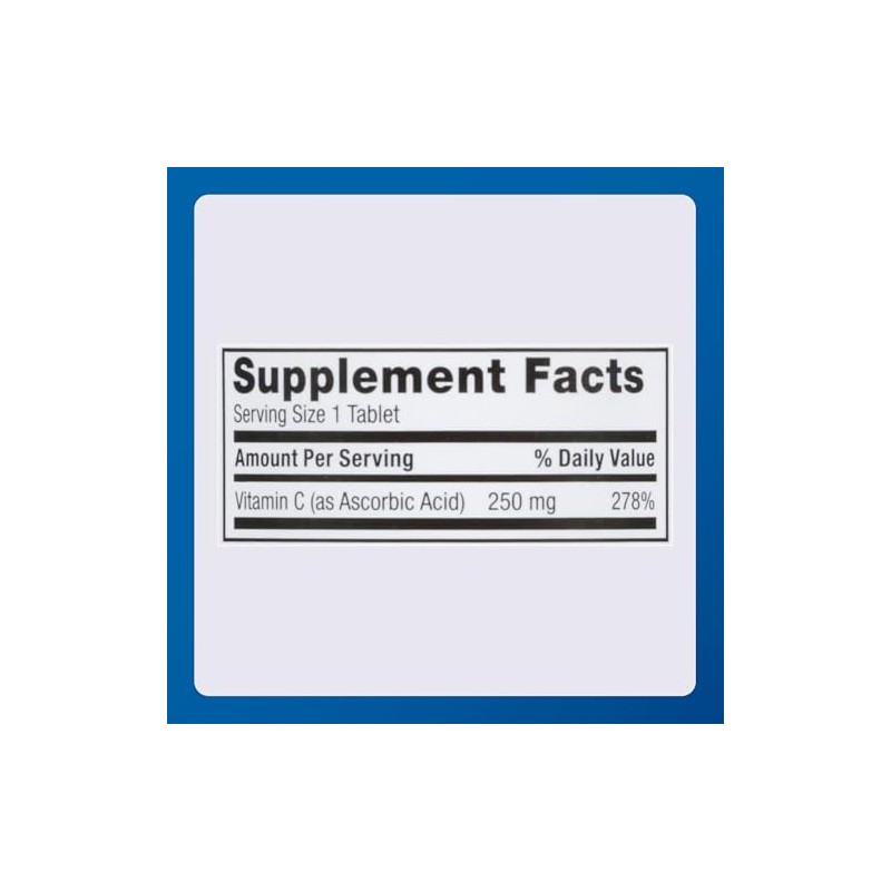 MAJOR- VitaminC 250 mg Comprimidos de Ácido Ascorbico, 100 CT