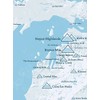 Michigan Ski Resorts Map 18x24 Poster (White & Light Blue)