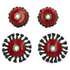 4pc Cup Bevel Wire Twist Brush Rust Paint Removal For