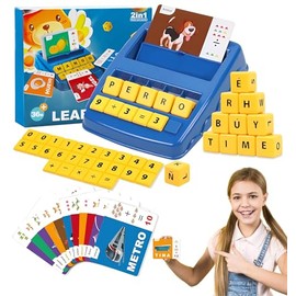 Juguetes Montessori para Niño 6-7 Años, Juego de Letras que Empareja Preescolar Español Aprendizaje, Regalo para Niño de 3-5 Años, 100 Pcs, Regalos pa