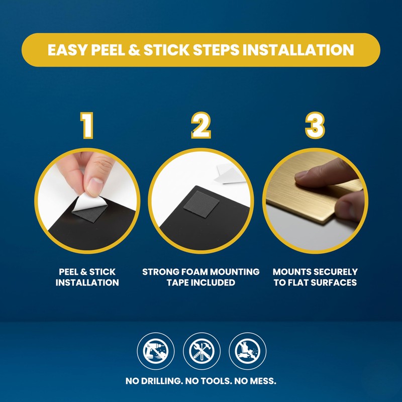 Fancy EXIT Sign (Black) - Large 1 Pack