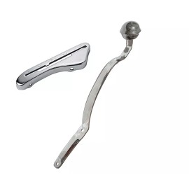 AAOK CHROME Hand SHIFT LEVER & KNOB for 1947 - 1973 Harley Big Twins & 45 Servi-Car